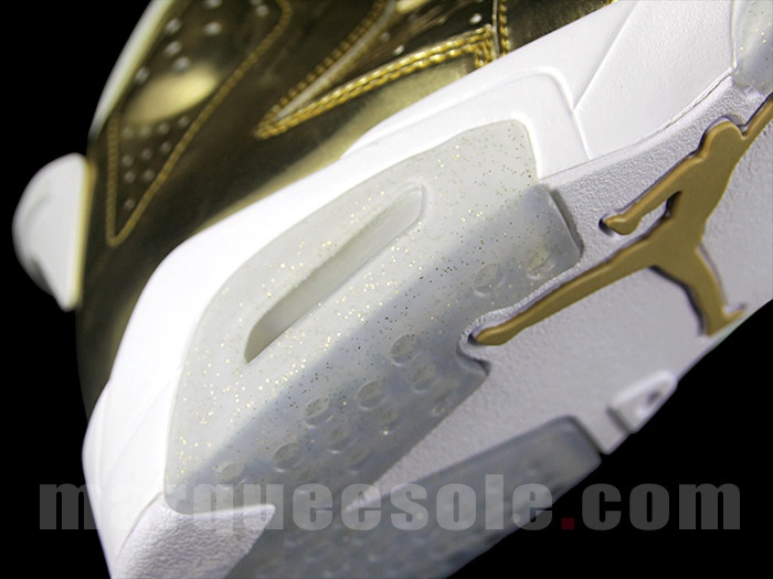 Gold Air Jordan 6 Pinnacle Sole