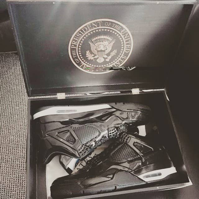 Mark Parker Gave President Obama the Air Jordan 11Lab4 with a Custom Box