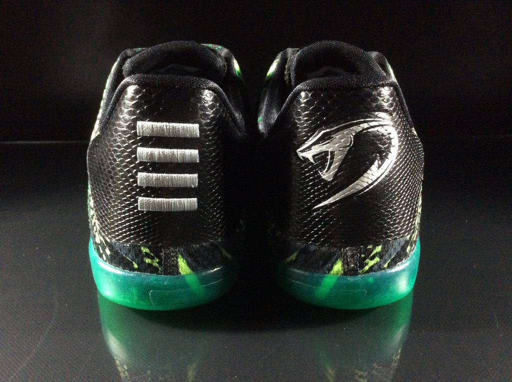 Green Snake Nike Kobe 11 Heel