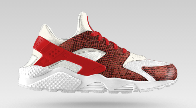 Nike huarache red snake sale