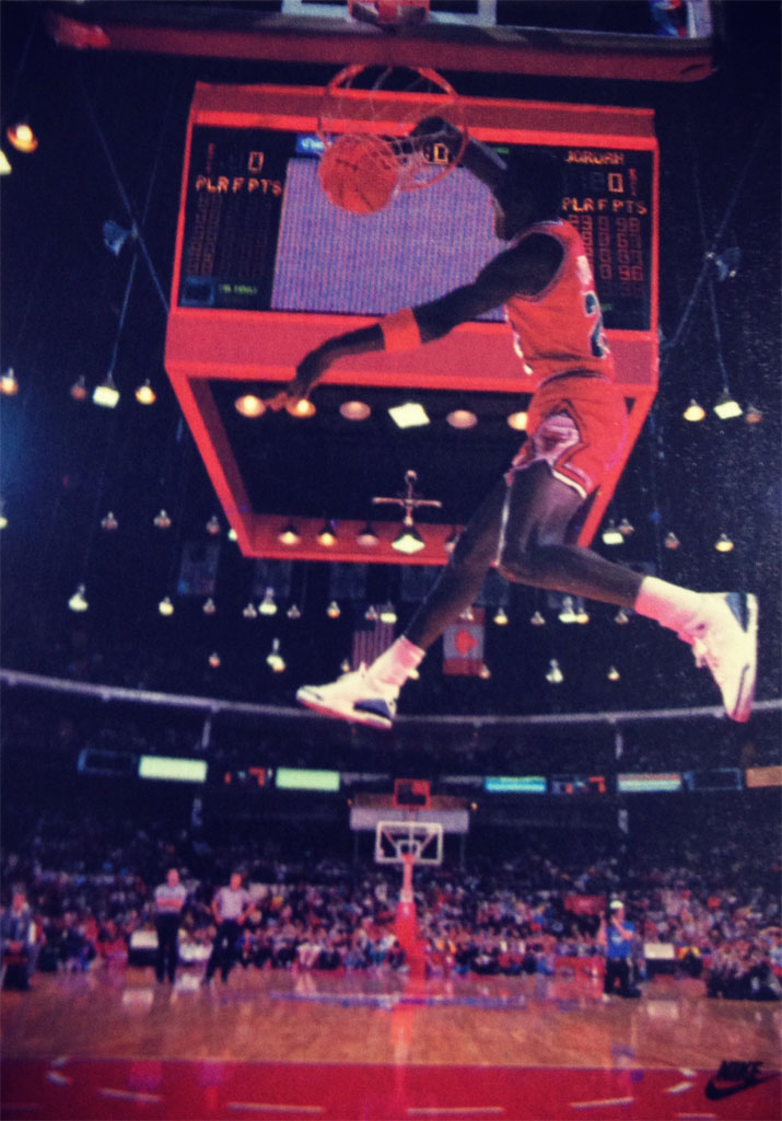 Michael Jordan &#x27;Windmill&#x27; Nike Air Jordan Poster (1988)