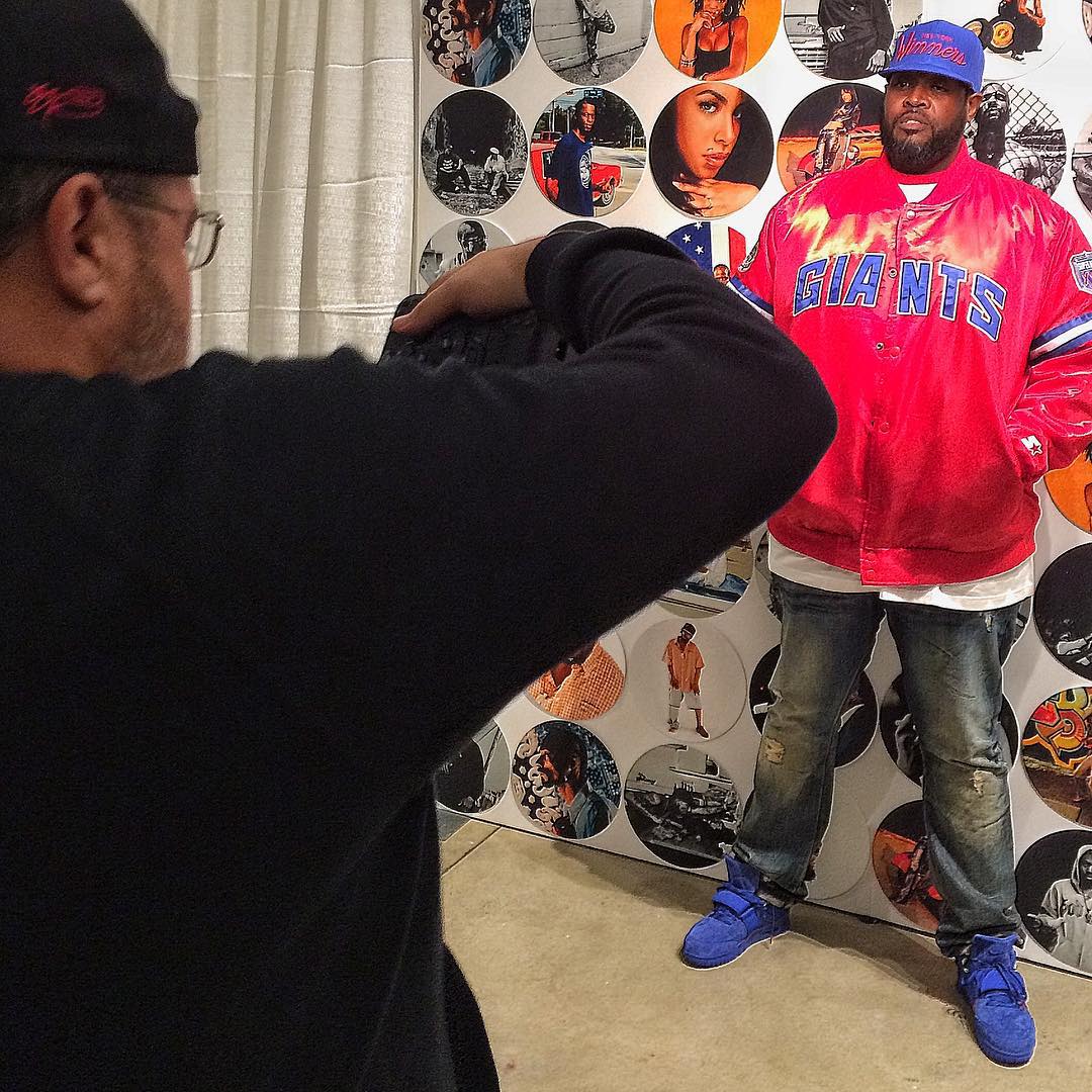 DJ Clark Kent wearing the &#x27;Big Blue&#x27; Nike Air Trainer Cruz