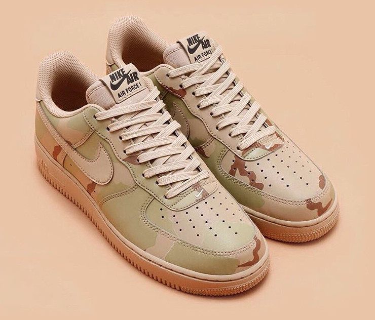 Nike camo air top force ones