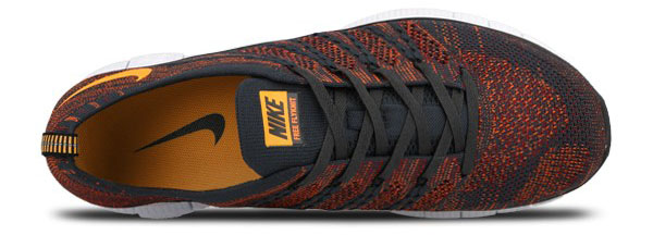 Nike Free Flyknit NSW Anthracite/Laser Orange 599459-008 (5)