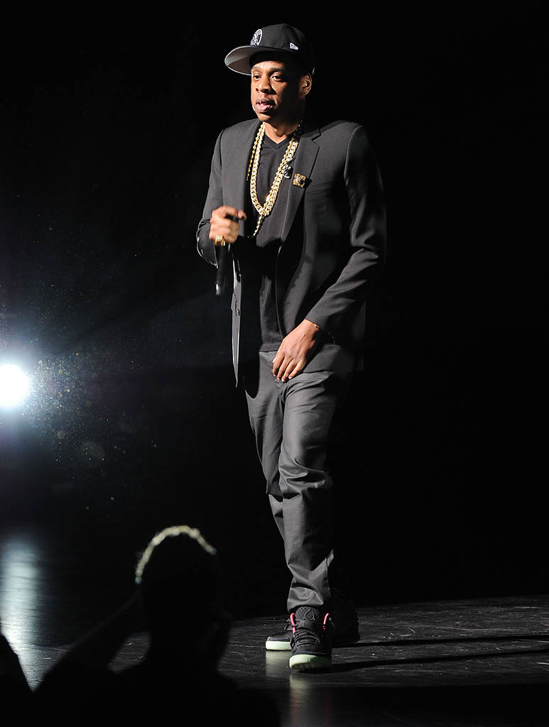 Jay z shop wearing yeezy boost