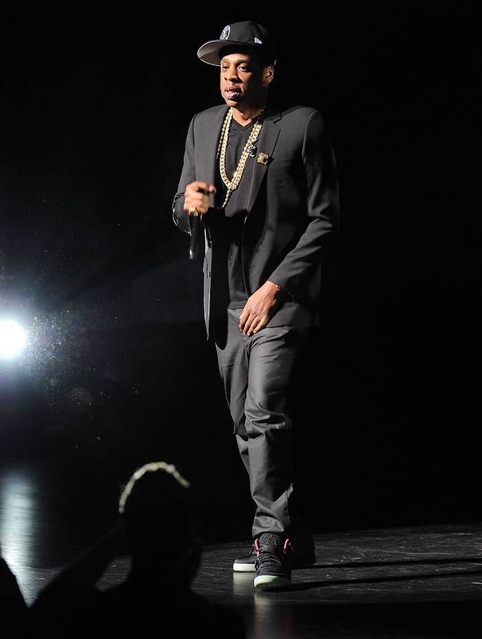 Jay-Z wearing Nike Air Yeezy 2 at Youtube Upfronts 2012 (5)