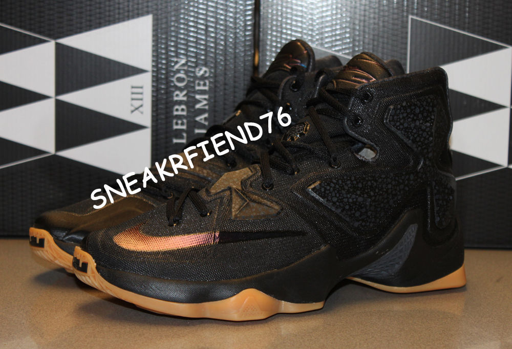Nike LeBron 13 Black Lion Black/Gum 807219-001 Release Date (2)