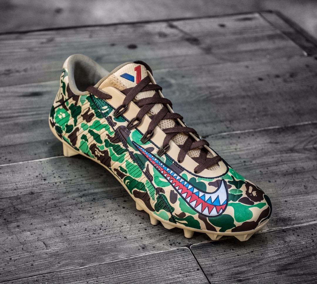 Bape store camo cleats