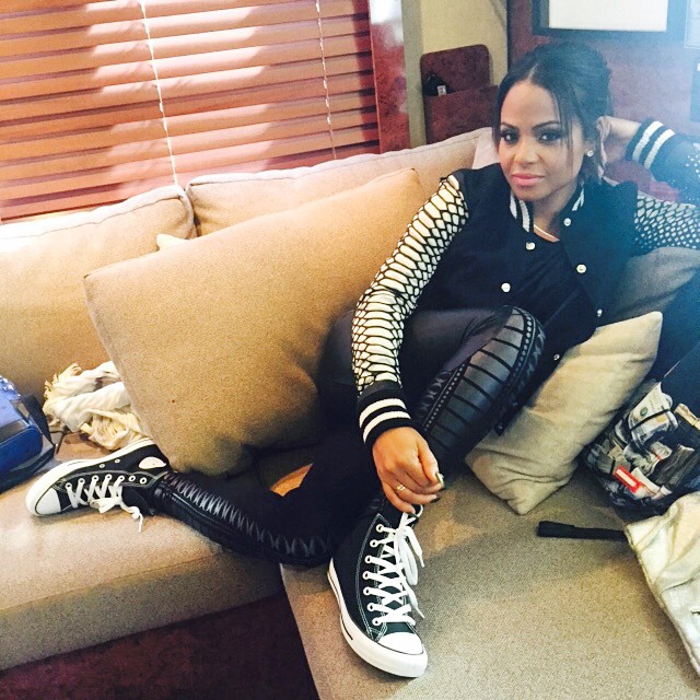 Christina Milian wearing the Converse Chuck Taylor All Star