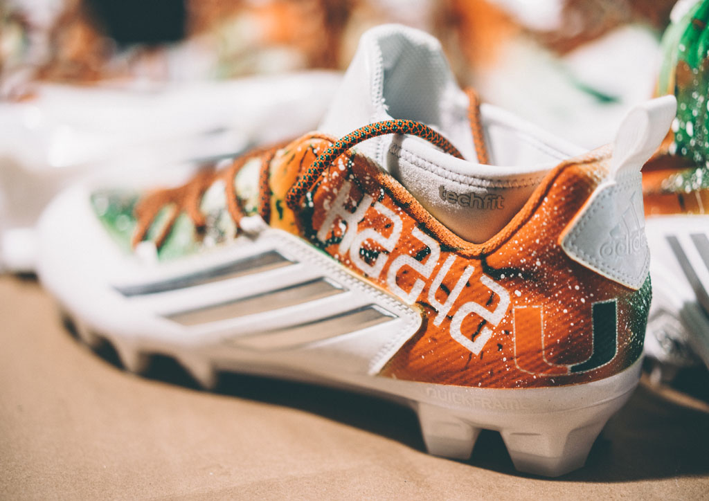 Miami Hurricanes Custom Cleats Soles by Sir Marcus Rivero Interview (11)