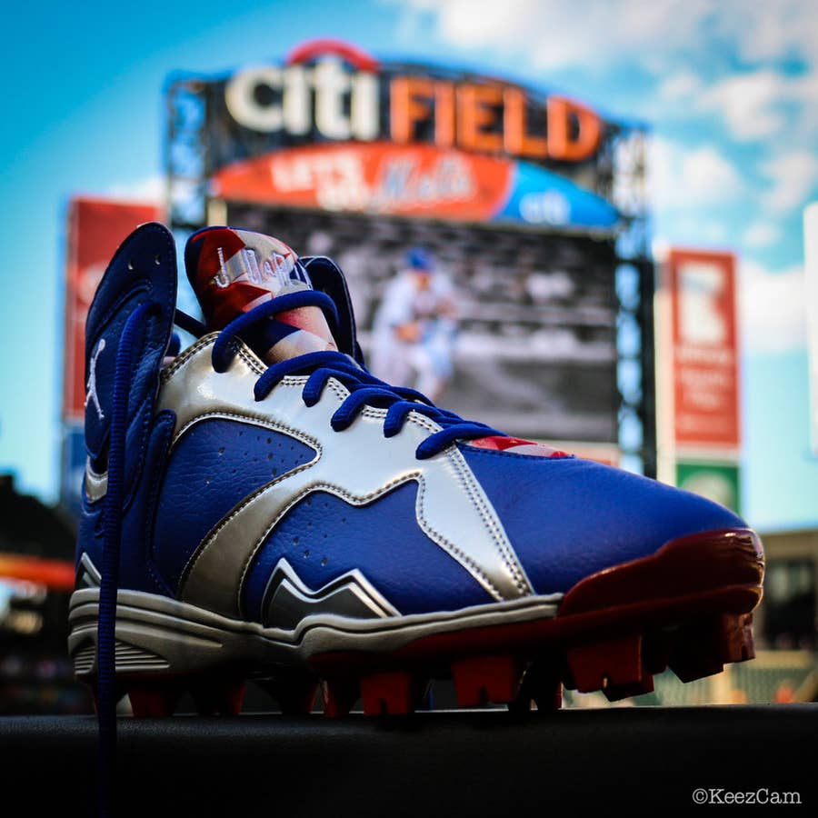 Carl Crawford's Air Jordan 7 “Dodgers” PE Cleats •