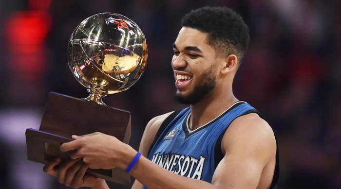 Karl-Anthony Towns Wins the 2016 NBA Skills Challenge