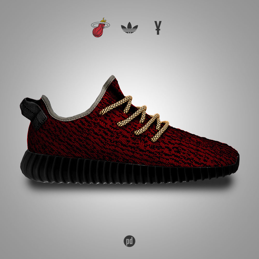 adidas Yeezy 350 Boost for the Miami Heat
