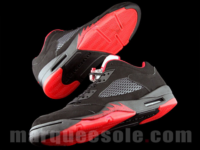 Air Jordan 5 Low Alternate 90 Black/Red 819171-001 (6)