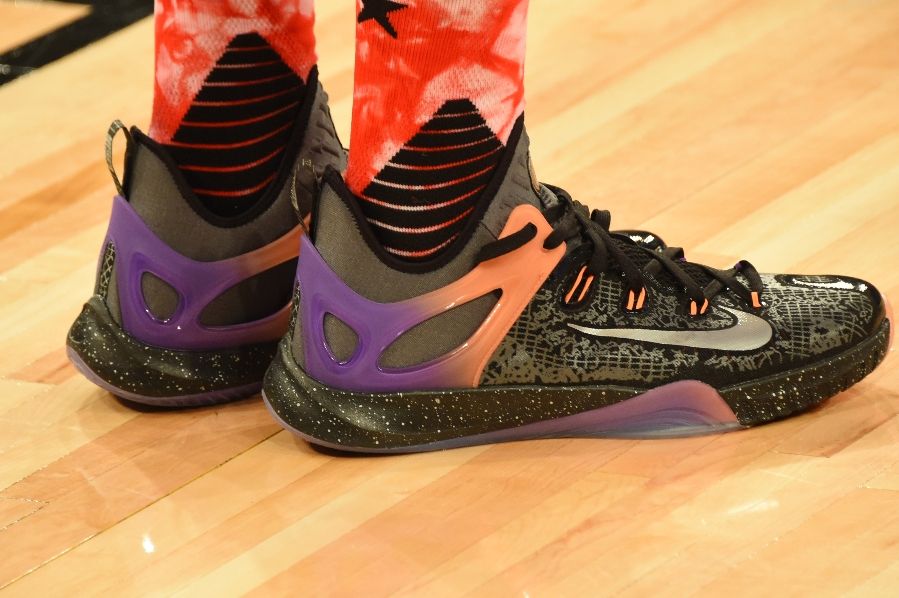 DeMarcus Cousins wearing Nike HyperRev 2015 All-Star Practice (2)