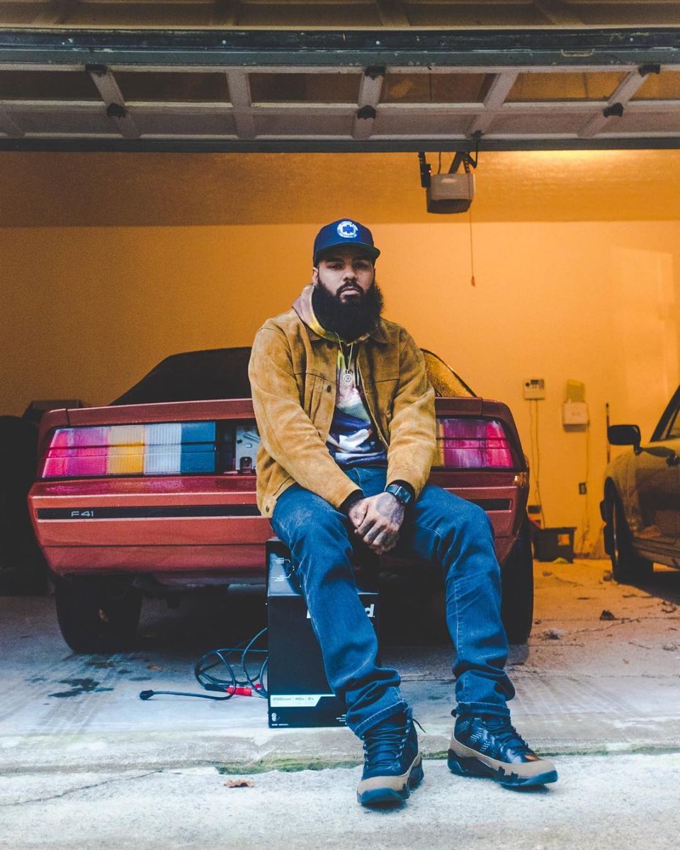 Stalley Wearing the &#x27;Olive&#x27; Air Jordan 9