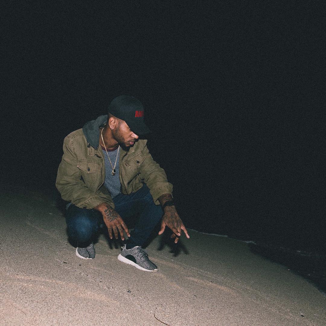 Bryson Tiller wearing the &#x27;Turtle Dove&#x27; adidas Yeezy 350 Boost