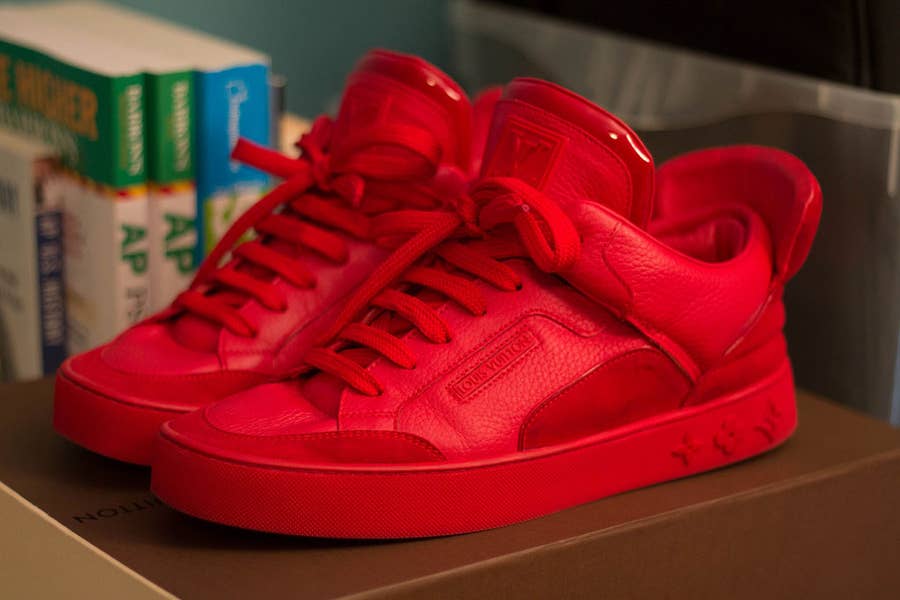 Sold at Auction: Kanye West x Louis Vuitton Don, Red, size US 8