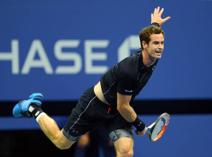 Andy Murray Wearing the adidas Barricade 8 at the US Open