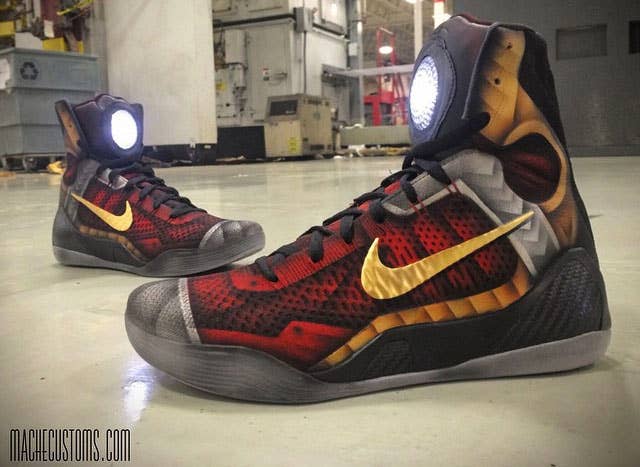 Nike Kobe 9 Iron Man Custom Shoes by Mache (1)