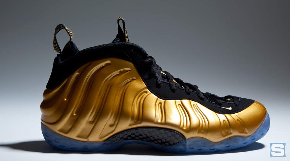 Gold cheap foams nike