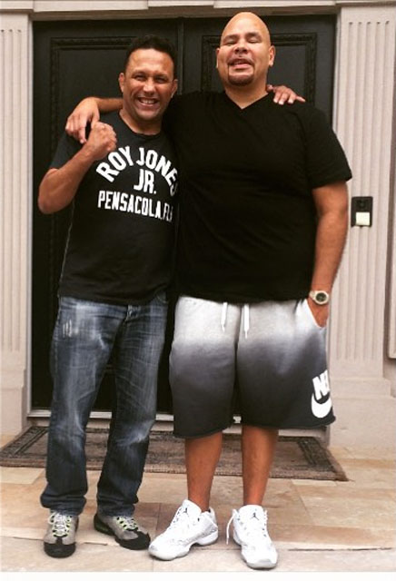 Fat Joe wearing the &#x27;Cobalt&#x27; Air Jordan 11 Low IE