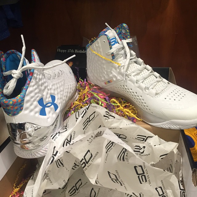Stephen Curry&#x27;s Under Armour Curry One Birthday PE