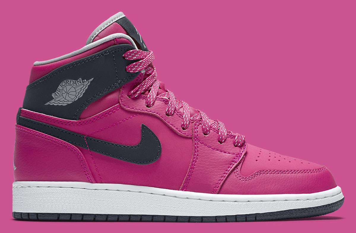 Air Jordan 1 High Girls Pink/Black (2)