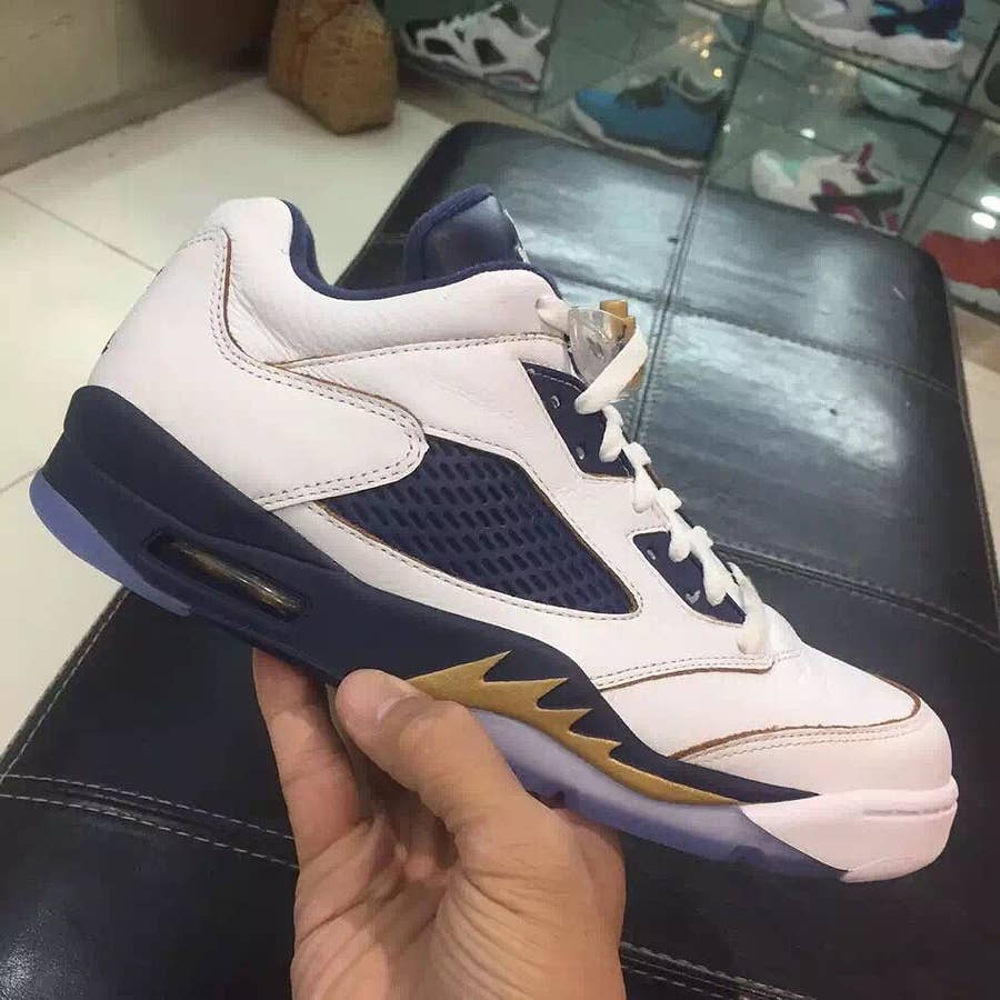 air jordan 5 dunk from above