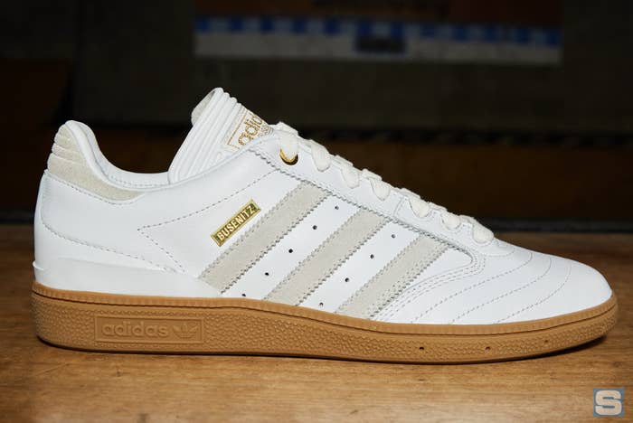 White Adidas Busenitz 10 Year Anniversary