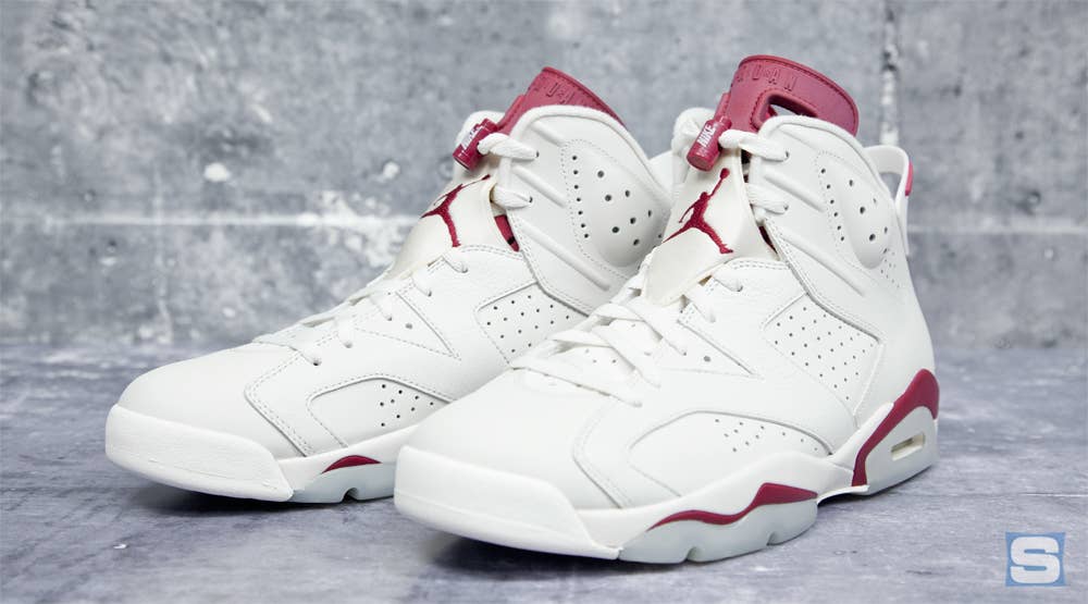 Here's the 'Maroon' Jordan 6 in All Its Nike Air Glory | Complex