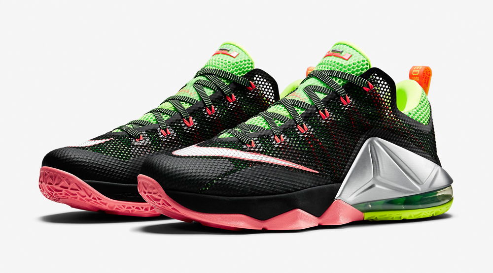 Release Date: Nike Lebron 12 Low 'Black/Green Strike' | Complex