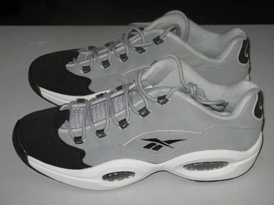 reebok question low black ice