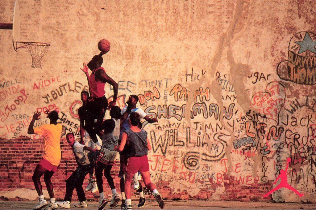 Michael Jordan &#x27;Playground&#x27; Nike Air Jordan Poster (1989)