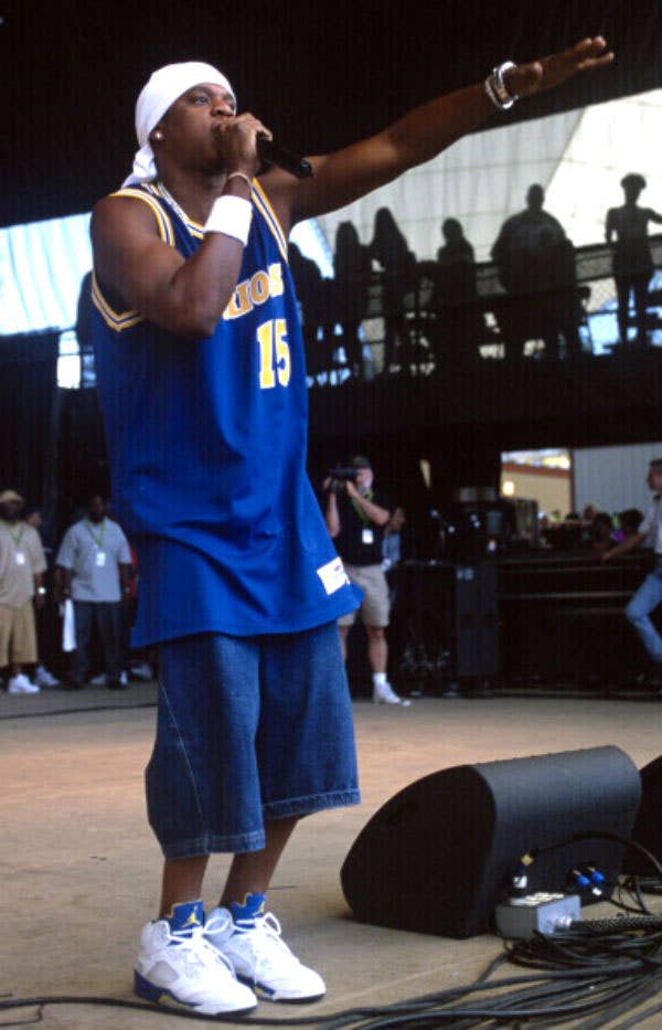 Jay-Z wearing Air Jordan 5 V Retro Laney