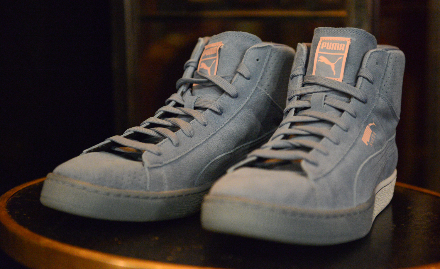 Pink Dolphin Puma Suede Mid