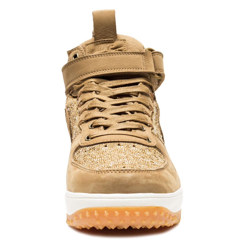 Wheat Nike Air Force 1 Boot Front