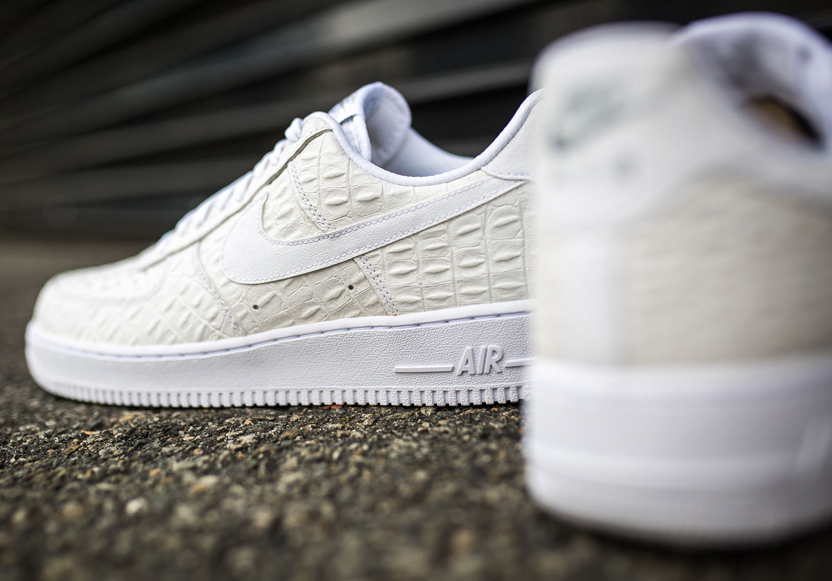 Nike air force clearance 1 crocodile skin white