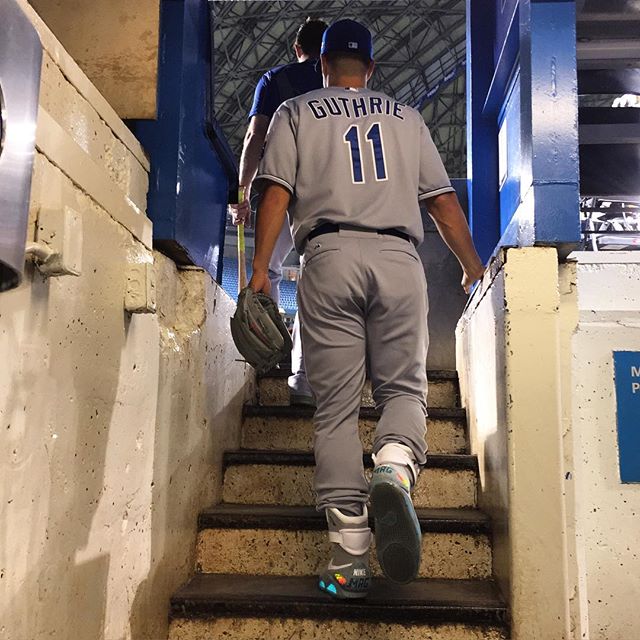 Jeremy Guthrie wearing the Nike Mag