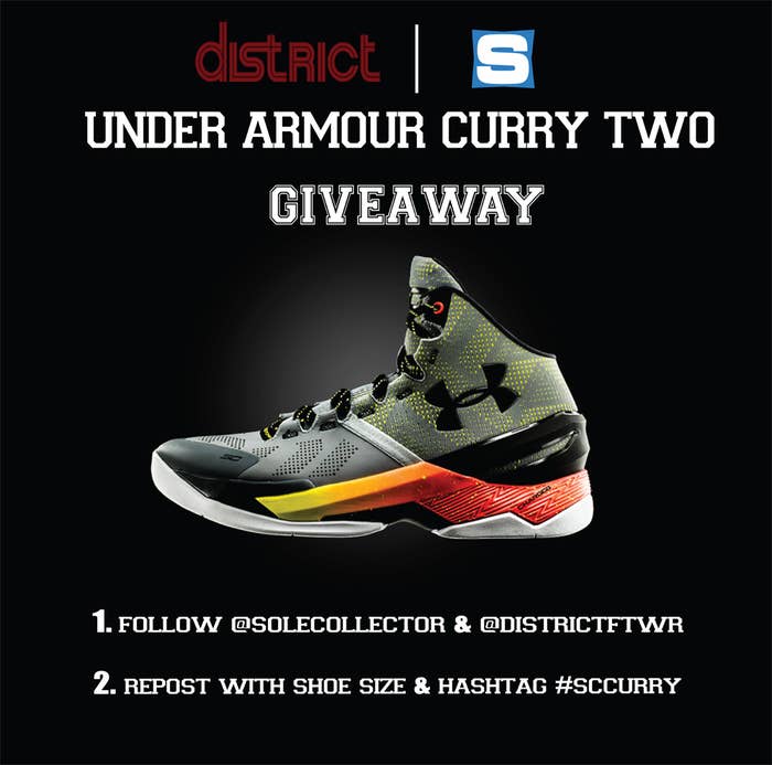 Under Armour Curry Two Giveaway Flyer