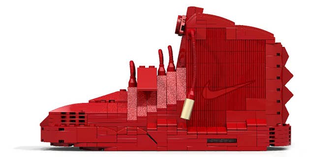 Lego Nike Yeezy 2 Red October (1)