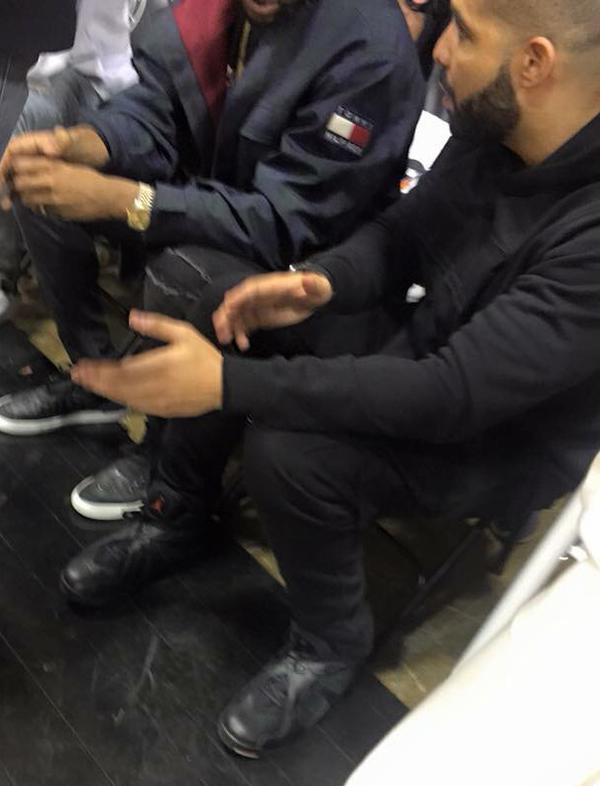 Drake Wearing &#x27;OVO&#x27; Air Jordan 8