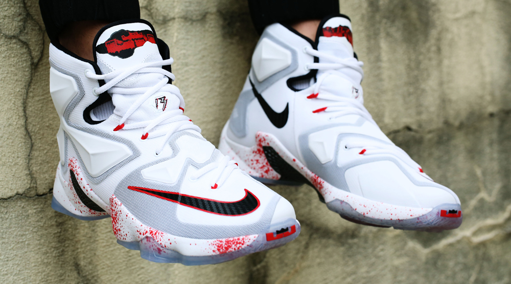 Here's an On-Feet Look at LeBron's Friday the 13th Sneakers | Complex
