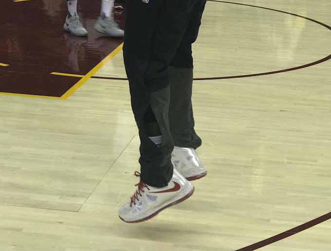 LeBron James Wearing a Nike LeBron 10 PE Close (2)