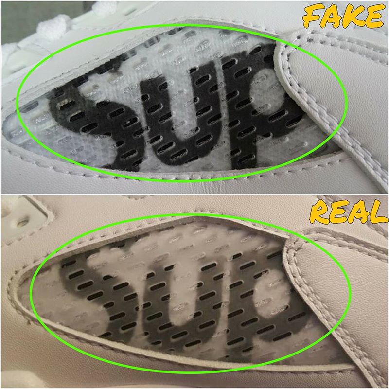 Supreme Air Jordan 5 White Legit Real vs. Fake Comparison (7)