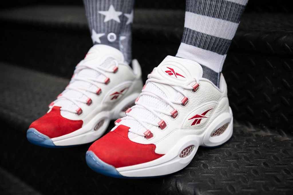 Reebok Question Low White/Red (7)