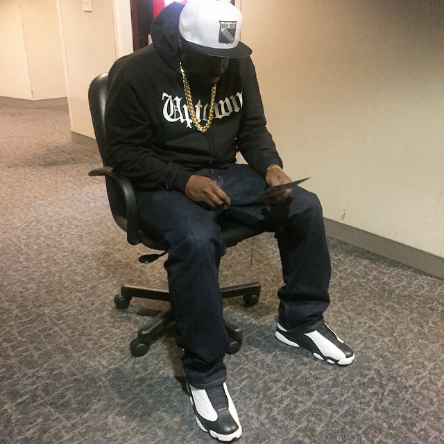 DJ Funk Flex wearing the &#x27;He Got Game&#x27; Air Jordan XIII 13