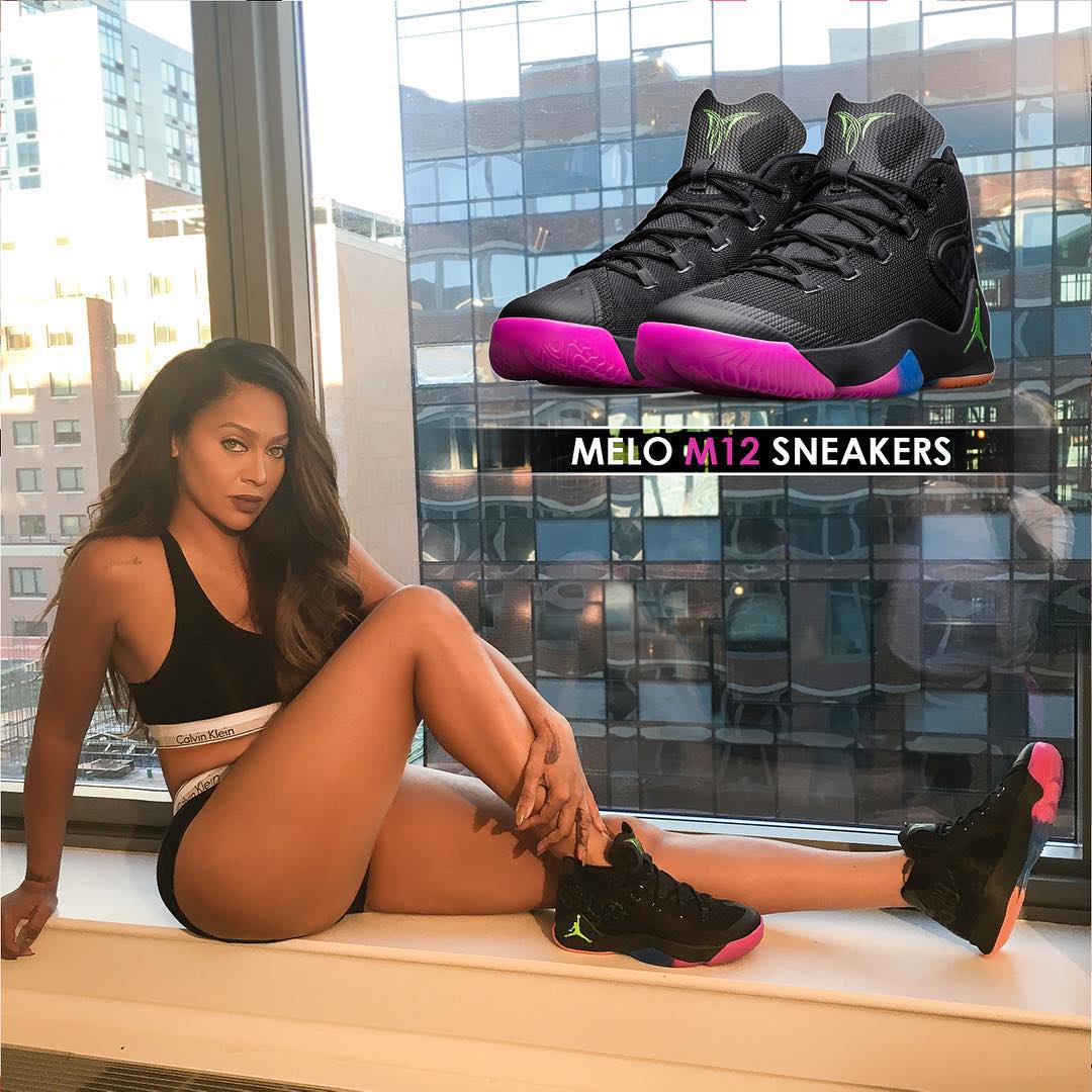 Lala Anthony wearing &#x27;The Dungeon&#x27; Jordan Melo M12