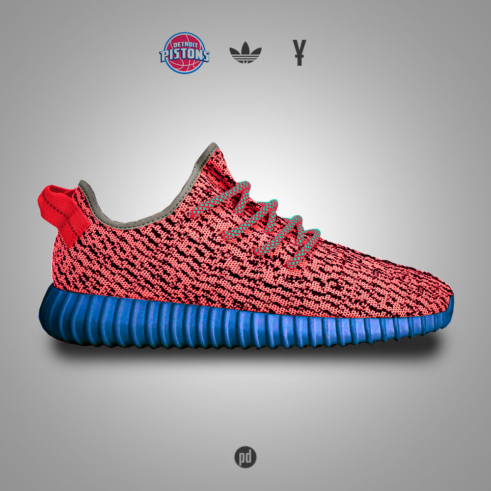 adidas Yeezy 350 Boost for the Detroit Pistons