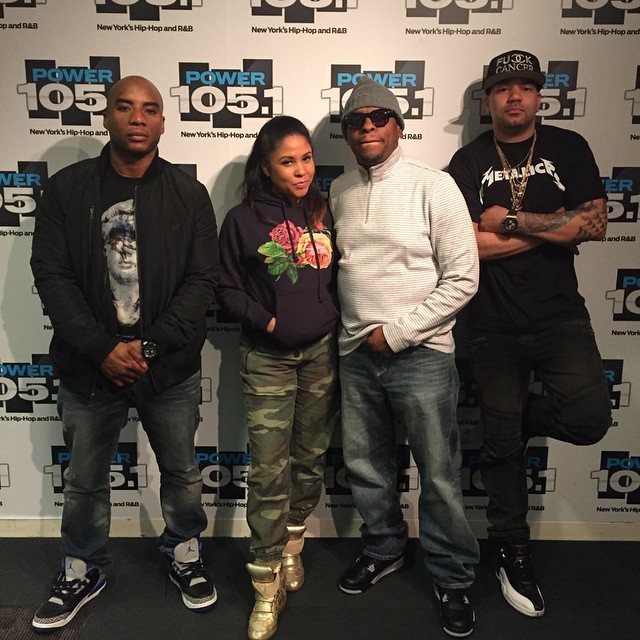 Charlamagne wearing the &#x27;Sport Blue&#x27; Air Jordan 3; Scarface wearing the &#x27;Oreo&#x27; Air Jordan 4; DJ Envy wearing the &#x27;Playoffs&#x27; Air Jordan 12